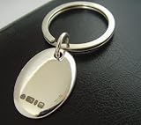 925 Sterling Silver Oval Key Ring