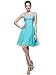 MisShow Sparkly A Line Scoop Short Prom Party Homecoming Dress