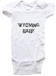 WYOMING BABY / HURRY UP - State-series - White, Blue or Pink Onesie / Baby T-shirt