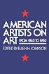 American Artists On Art: From 1940 To 1980 (Icon Editions)