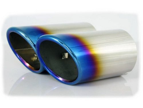 New Fashion Auto Parts Chrome Stainless Steel Burn 304 Exhaust Muffler Tip Pipes Fit For Fr Audi Q3 2012 2013