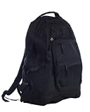 Multi-pocket Backpack for Travelers & Hikers Extremely Durable and Spacious, Black