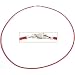 Leather Cord Necklace Red 16"