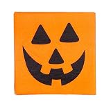 Halloween Pumpkin Face Napkins (5 x 5) - 24 cnt