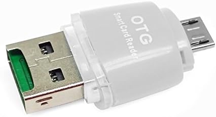 USB OTG Micro SD Card Reader Adapter For Samsung Galaxy S5 S6 Note 5 Edge -WHITE