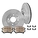 Callahan Front Brake Kit for 2004 2005 2006 Scion xA xB 4-LUG Disc Brake Rotors Replacement Ceramic Brakes Pads