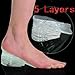5 Layers Taller Insole Silicone Gel Inserts Lift Shoe Pads Height Increase