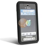 Eforcity Premium Silicone Skin Case for Samsung SGH-T919 Behold, Black
