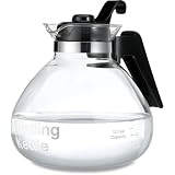 Medelco  12-Cup Glass Stovetop Whistling Kettle ~ Medelco