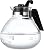 #6: Medelco  12-Cup Glass Stovetop Whistling Kettle