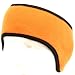 Winter Ski Polar Fleece Reversible Headband Headwrap Ear Warmer Orange with Black