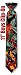 Tropical Birds 11inch Boys clipon tie by Wild Ties - Black Polyester