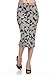 2LUV Women's High Waisted A-Line Knit Midi Skirt