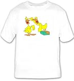 T-shirt with ducks, fight, quacking, anger, angry, argument, yelling, birds, shouting