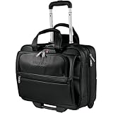 Wenger® Exec Lthr Deluxe Rolling Compu-Case