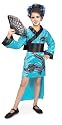 Child's Teal Dragon Lady Costume, Large
