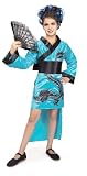 Child's Teal Dragon Lady Costume, Small