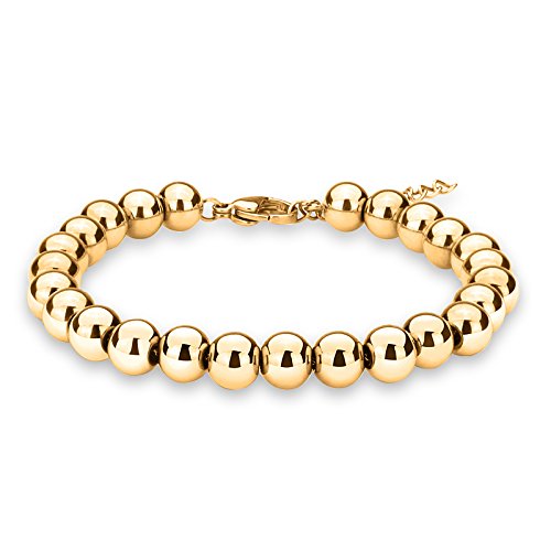 316L Stainless Steel and 25pcs Balls 7MM Beaded Bracelet Wedding Bridal Style ¡­