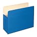 Globe-Weis File Pocket, 5.25 Inch Expansion, Letter Size, Blue, 25-Count (1534G BLU)