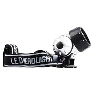 Bright White 7 LED Headlight / Headtorch / Headlamp With Adjustable Head Strap ~ Water Resistant $4.99