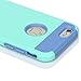 iPhone 6 Case, oneCase Hybrid High Impact Shockproof Protective Case Hard Plastic+Soft Silicon Rubber Armor Defender Case Cover for Apple iPhone 6 4.7 inch Screen with Stylus & Screen Protector (Light Blue/Mint)