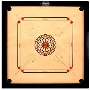 Surco Speedway Carrom Board with Coins and Striker, 4mm Full Size by Sucro