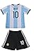 FWC Argentina Home Messi 10 futbol football soccer jersey & short (8-9 years)