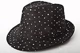 Glitter Fedora Hats / Black / Sparkle Fedora / Michael Jackson Look-A-Like Hat