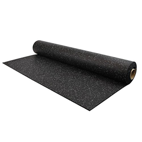 ''IncStores 8mm Strong Rubber Rolls 4ft x 15ft Recycled Rubber Gym