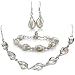 Unusual Freshwater Pearl Set, Necklace, Bracelet and Earrings