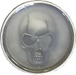 Mens Clear Resin Skull Metal Belt Buckle
