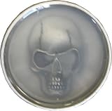 Mens Clear Resin Skull Metal Belt Buckle