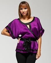 Zip Sleeve Kimono Blouse