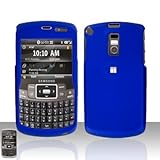 Blue Rubberized Snap on Hard Skin Cover Case for Samsung Jack I637 + Belt C ....