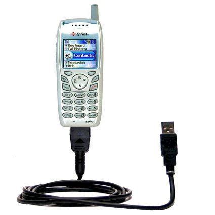 Classic Straight USB Cable for the Sanyo RL-4920 / RL 4920 with Power Hot Sync and Charge capabilities - uses Gomadic TipExchange Technology