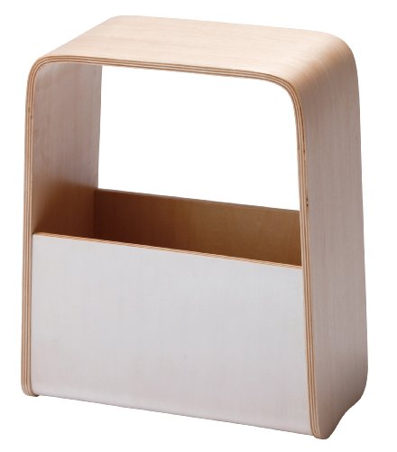 ideaco RACK&STOOL(ラックアンドスツール) ポーチチェア マガジンラック ホワイト