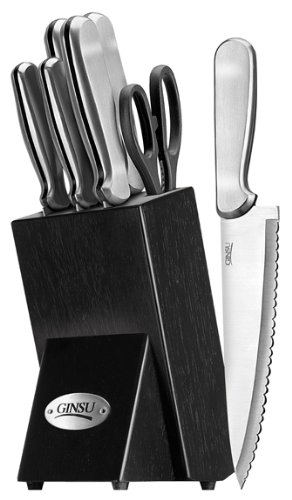 Ginsu 4875 8-Piece Stainless Steel Knife Set with Block