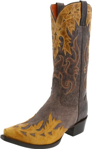 Dan Post Men's Gambler 13 inch Western Shoe,Chocolate/Tan,9 EE US