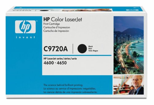 C9720A HP Color LaserJet 4610 Smart Printer Cartridge Black (9000 Yield) - (Genuine Orginal OEM toner)