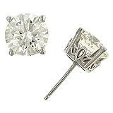 4.10cttw Round Diamond Stud Earrings EGL I-J/SI1-SI2