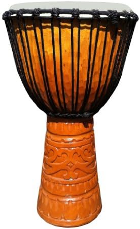 Gold Deep-Carved Djembe-25"-26" Tall x 14"-15" Head