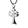 Stainless Steel Cross Pendant with CZ on 19 Inch Leather Cord