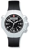 Stainless Steel Digital Quartz Black Dial Rubber Strap