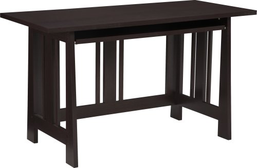 Mission Shaker Computer Desk - Espresso Finish