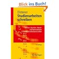 Studienarbeiten schreiben: Seminar-, Bachelor-, Master- und Diplomarbeiten in den Wirtschaftswissenschaften (Springer-Lehrbuch)