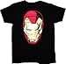 Iron Man Stark Foil Head Black T-Shirt Tee