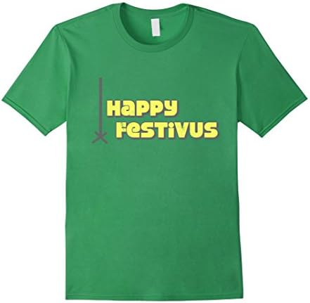Men's Happy Festivus T-Shirt Large Grass
