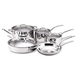 KitchenAid Five-Ply Stainless-Steel Clad 9-Piece Cookware Set
