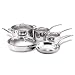 Kitchen & Housewares : KitchenAid Five-Ply Stainless-Steel Clad 9-Piece Cookware Set