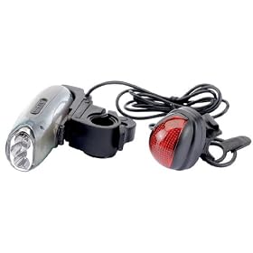 Draper 44348LED WIND UP BIKE LIGHT SET